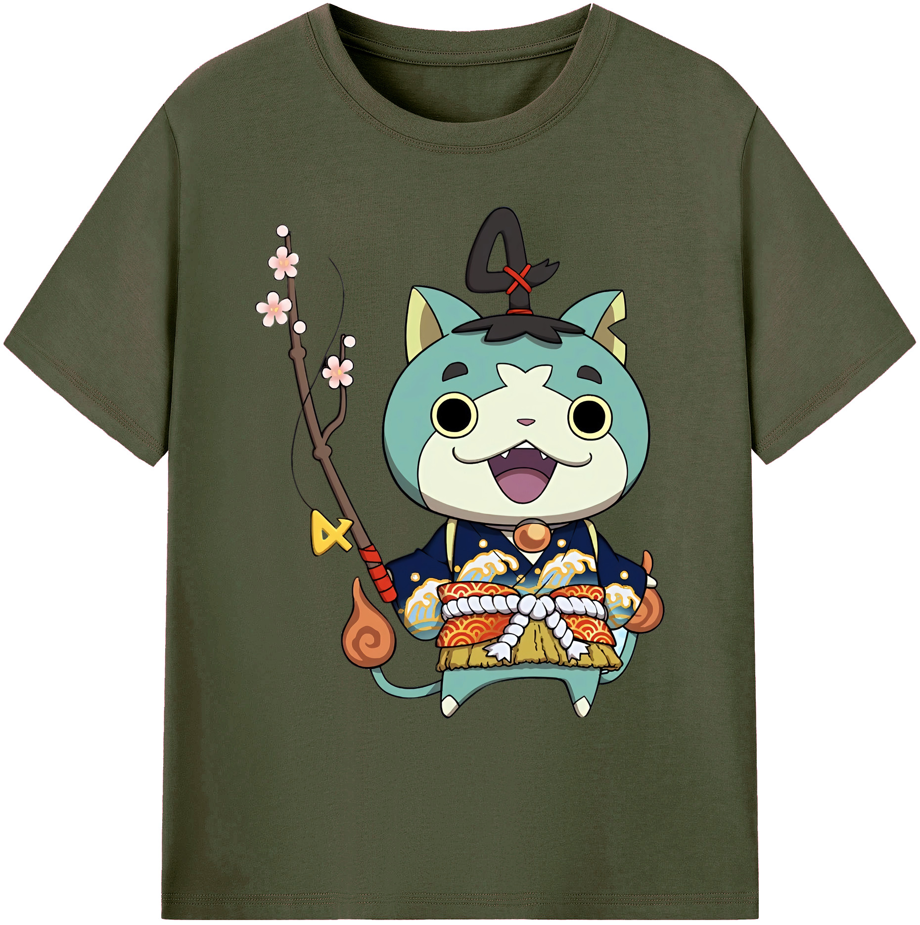 （画像用） 妖怪ウォッチ Yo-kai Watch 綿100％ メンズ半袖Tシャツ｜肌触りやわらか＆通気性